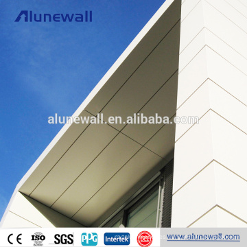 Materiales de la fachada de edificio ignífugos B1 material de construcción de la pared del tamaño del revestimiento de aluminio acp